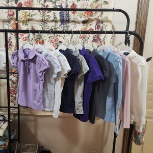 Little Girl's Uniform Shirts 16 Items